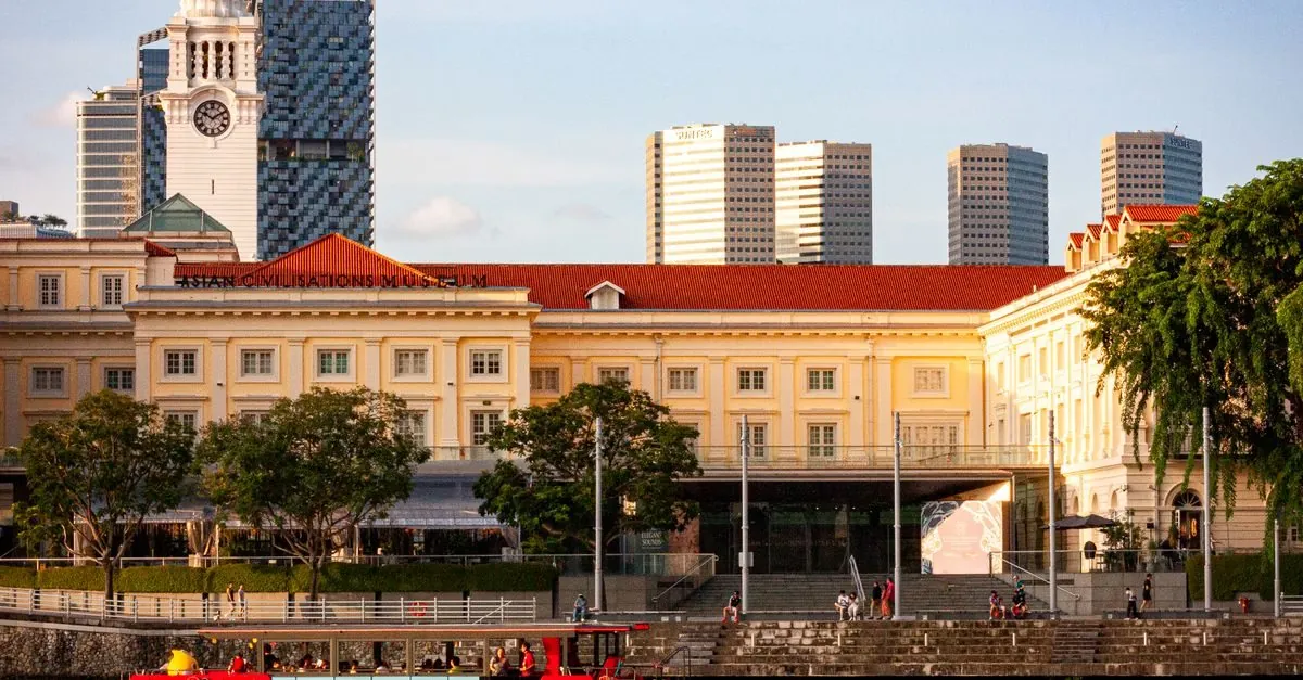 Asian Civilisations Museum building along the Singapore River